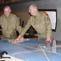 In the plotting room for the big gun